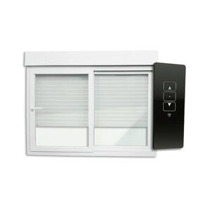 Janela de PVC Integrada 120x200cm 2 Folhas com Vidro Liso e Cremonna com Controle Remoto ITEC Brimak Branco
