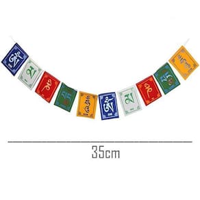 Bandeira Oração Om Mani Padme Hum Mantra - 4Cm