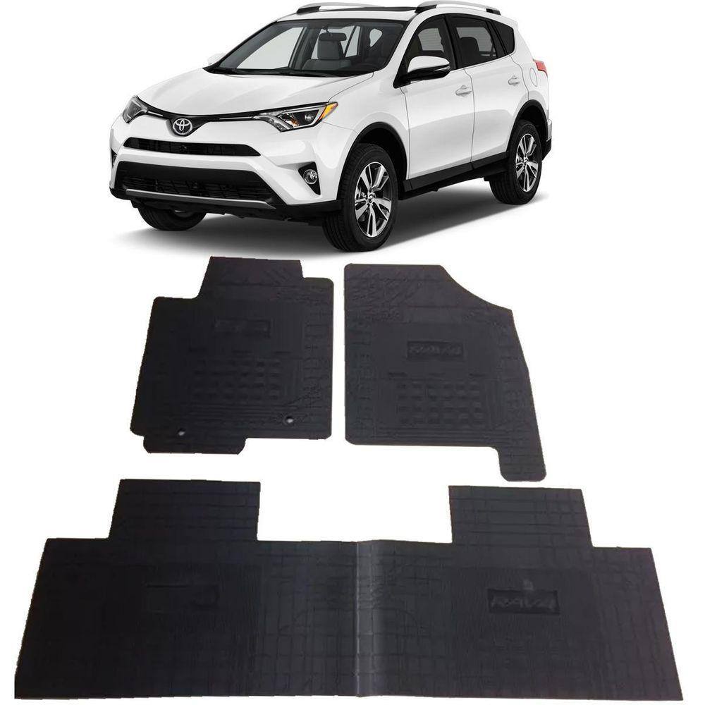 Jogo Tapete Interno Reforçado Rav4 2013 Á 2018 Preto