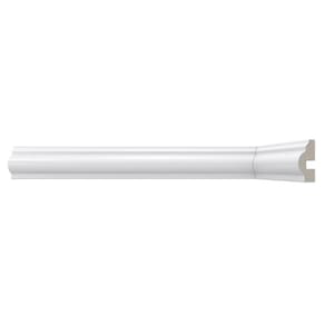 Rodameio de Poliestireno 11 Barras 2,9cm x 14mm x 2,40m Frisado Clássica 448 Santa Luzia - caixa com 11 Barras - Branco