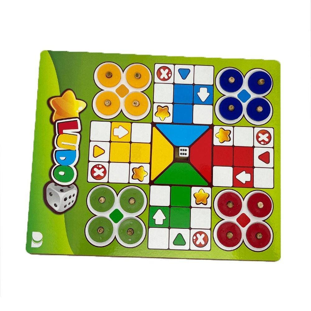 Jogo de Tabuleiro Ludo, Coluna, 2201, Multicor