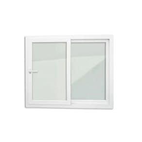 Janela de PVC 120x200cm 2 Folhas com Vidro Liso e Cremona ITEC Brimak Branco