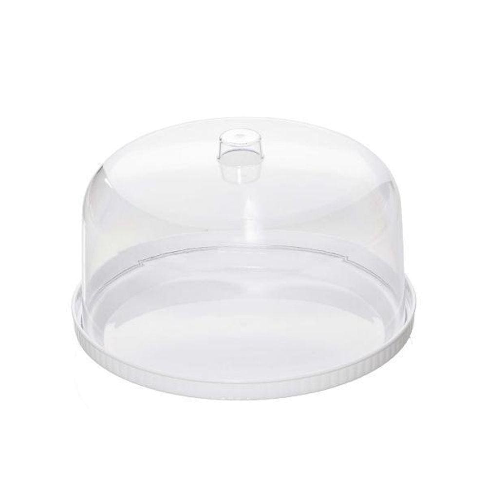 Boleira Redonda Serve Tudo Com Tampa E Puxador 28Cm Concept