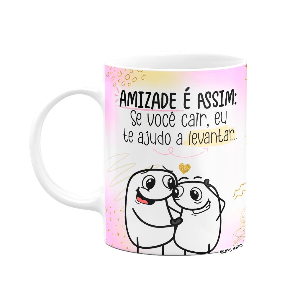 Caneca Flork Amigos - Amizade é assim!