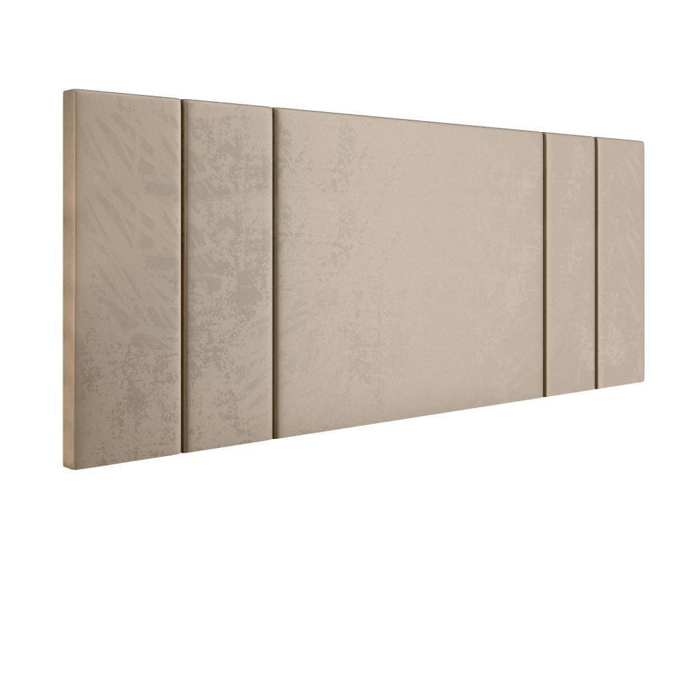 Cabeceira Luana Almofadada Cama Box Casal 1,40 Painel Suspenso Decoração Quarto Estofada - RPM Móveis