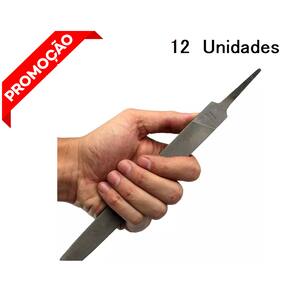 Jogo 12 Lima Profissional Ferro Amolar Ferramenta 6" Bastard