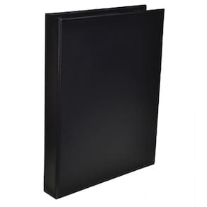 Fichário Ofício PVC Preto 40MM 4 Argolas Polibras