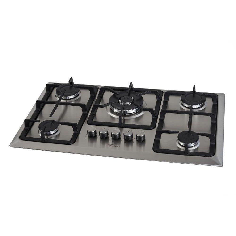 Cooktop Fischer 5 Bocas TC Infinity Gás Mesa Inox - Bivolt - Bivolt