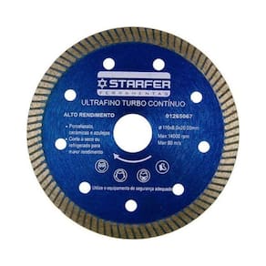 Disco de Corte Diamantado para Porcelanato 4.3/8 x 3/4 Polegadas - Starfer