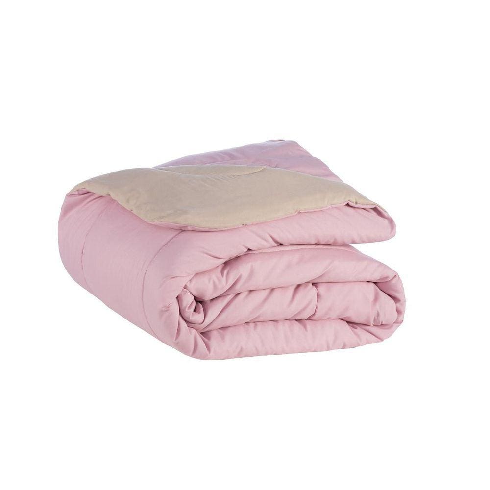 Coberta Edredom Casal Queen Cama Box Rosê Coleção Inverno