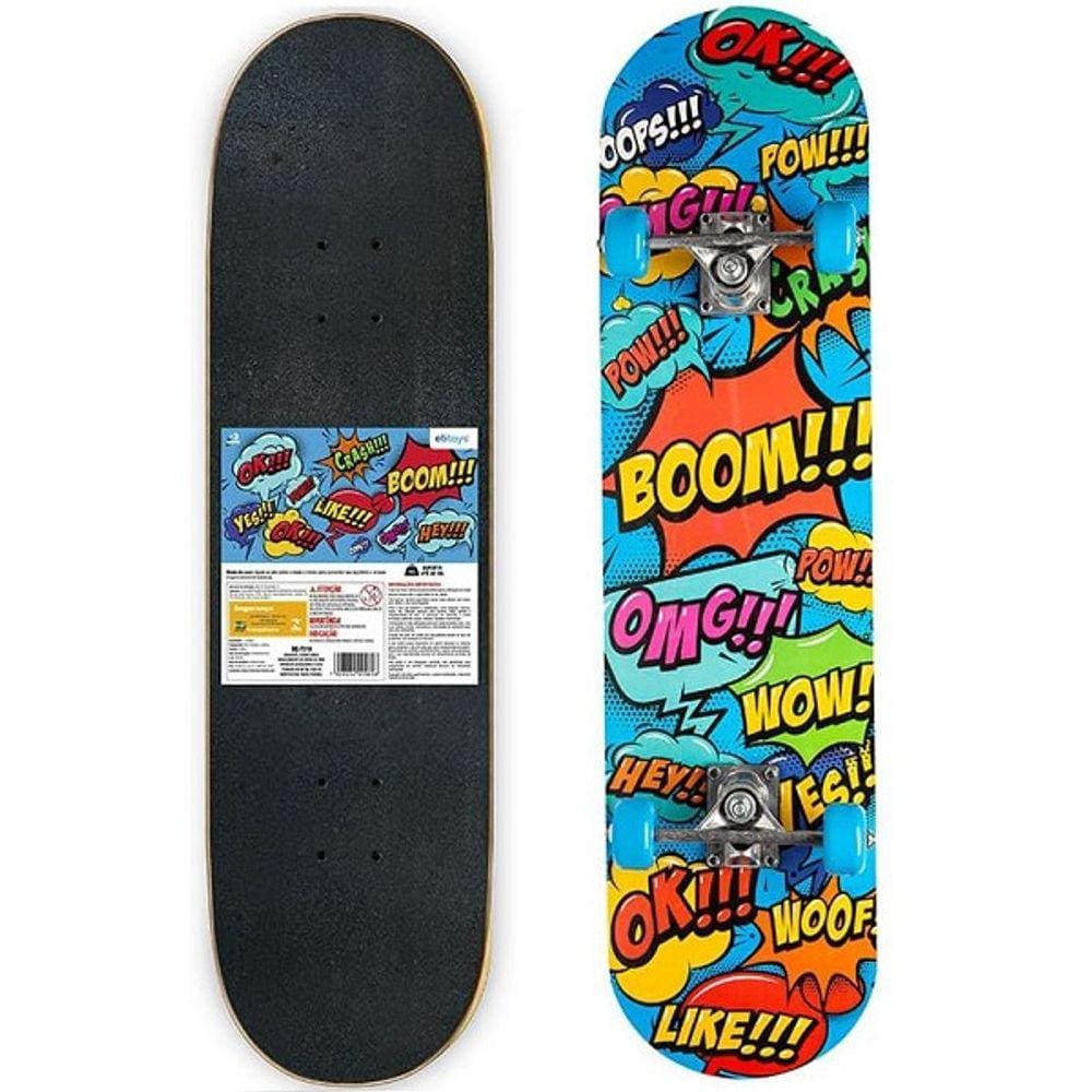 Skate com Lixa HQ 80CM Etitoys