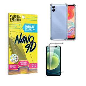 Capinha Samsung A04 E Anti Shock + Película Nano Cerâmica 9D
