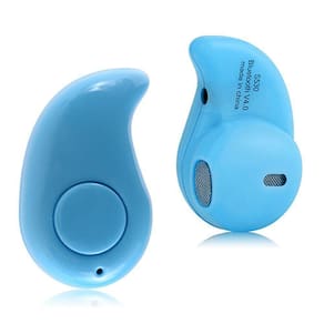 Mini Fone De Ouvido S530 4.1 Sem Fio Bluetooth Micro Azul