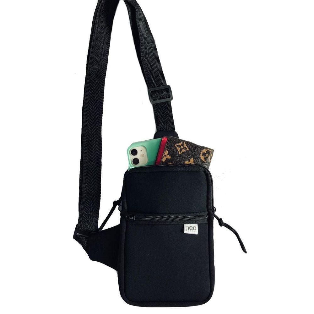 Shoulder Bag Bolsa Tiracolo Pochete Necessaire Preta Neopren