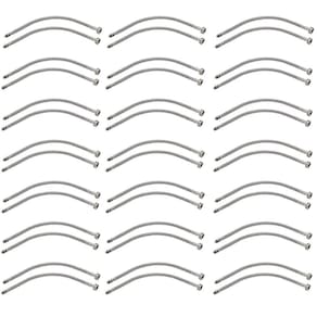 Engate Rabicho Par Flexivel 80cm Monocomando Kit 20 Unidades Misturador Agua Quente Fria Torneira Grande Mangueira Banheiro Cozinha