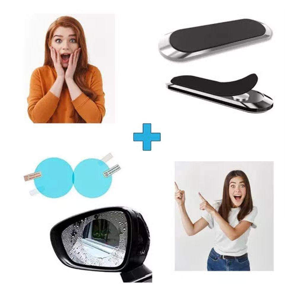 Suporte Veícular Para Celular Magnético + Película Antiembaçamento