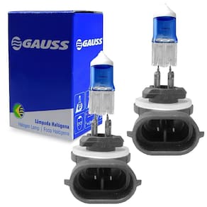 Par Lâmpadas Gauss Halógena Azul 27W 12V H27W/2 GJ13 Farol