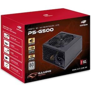 Fonte ATX 500W PS-G500 80+ White C3 TECH Gaming