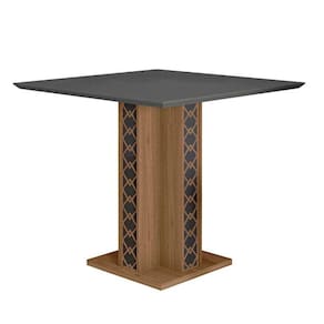 Mesa para Sala de Jantar 90cm Quadrada Tampo Chanfrado Isis Poliman
