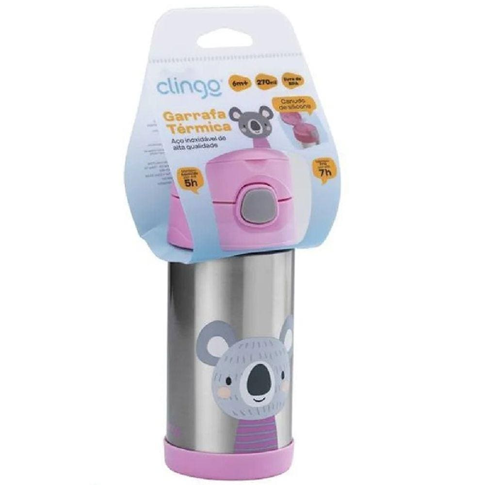 Garrafa Termica Infantil AÇO INOX Clingo