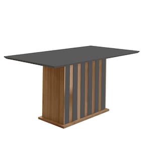 Mesa para Sala de Jantar 160cm Retangular Tampo Chanfrado Amalia Poliman