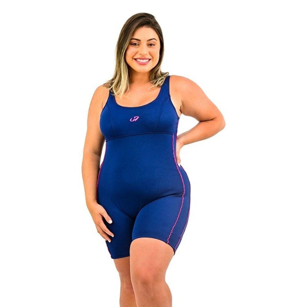 Macaquinho para Agua PLUS Size em Helanca Maio de Perninha Hammerhead