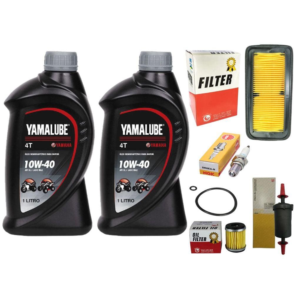 Revisão Fazer 250 2018 Até 2022 Filtros, Oleo 10w40, Vela