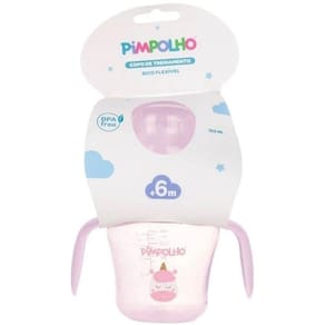 Copo de Treinamento Pimpolho Bico de Silicone Antivazamento 150ML