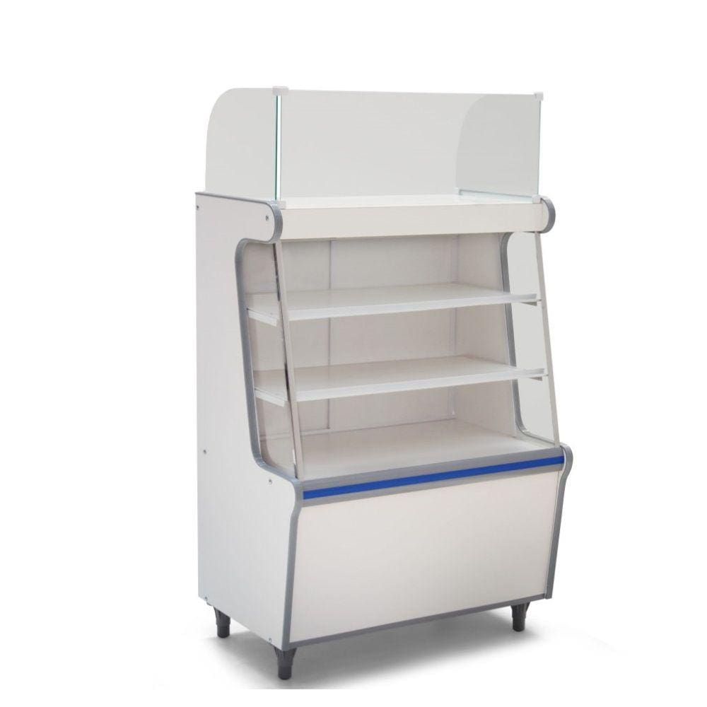 Vitrine Caixa Seco 70 Artlux Branco Faixa Az