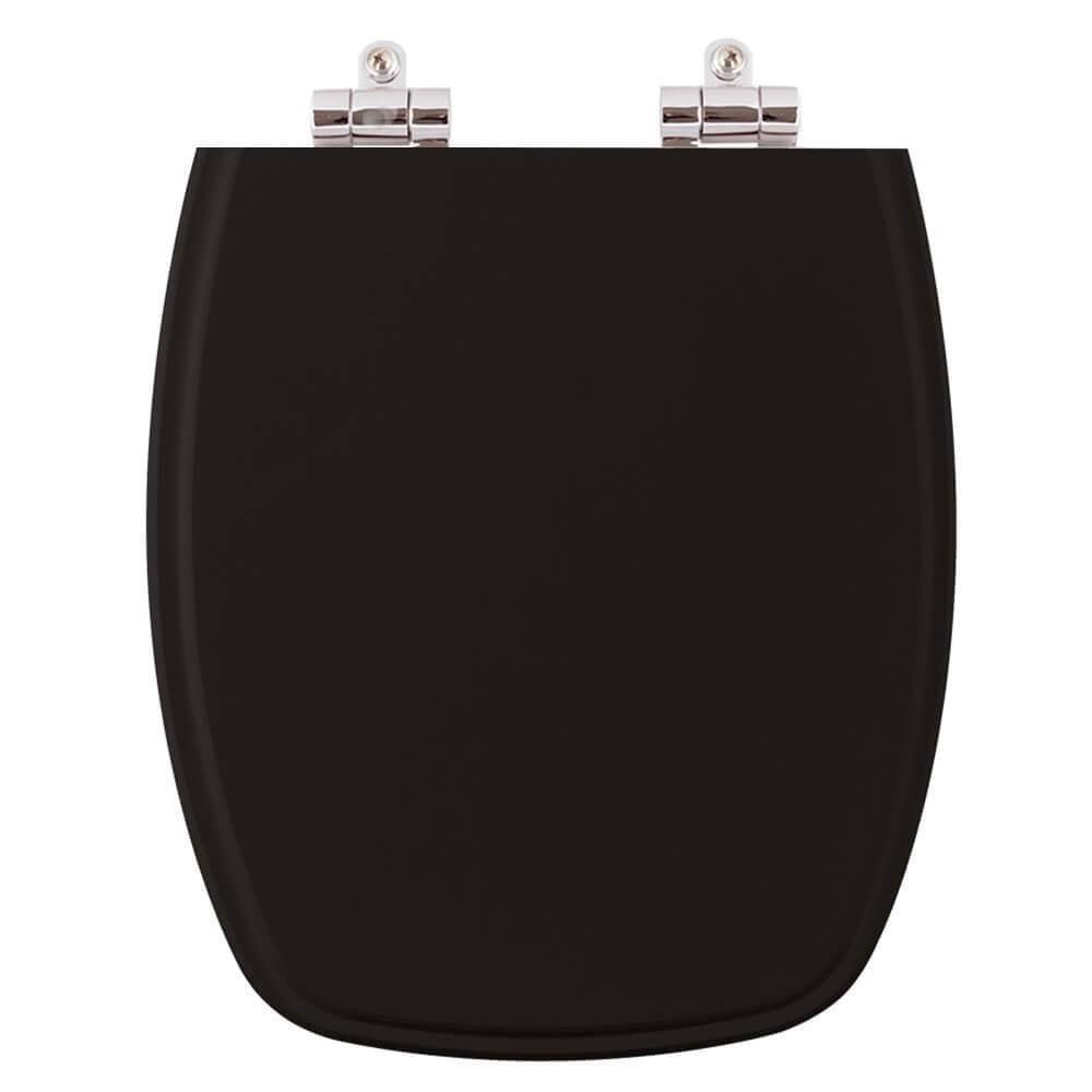 Assento Sanitário Soft Close Plus Preto Para Vaso Fiori 6lpf