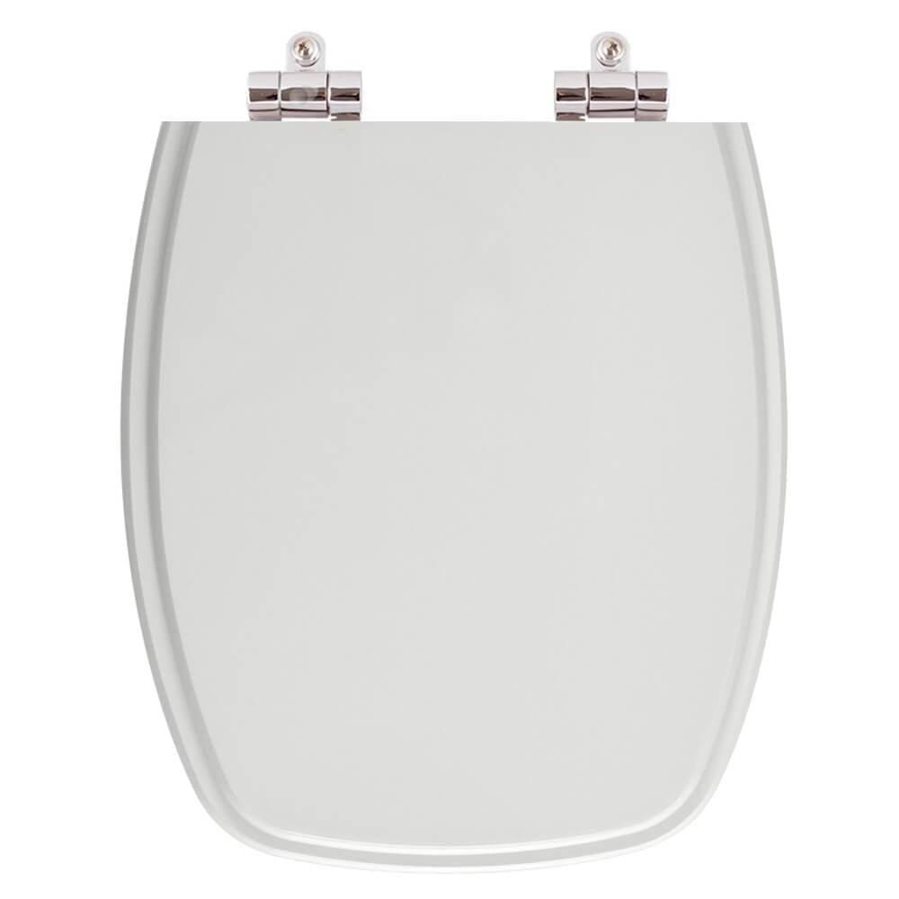 Assento Sanitário Soft Close Cinza Claro Para Vaso Fiori