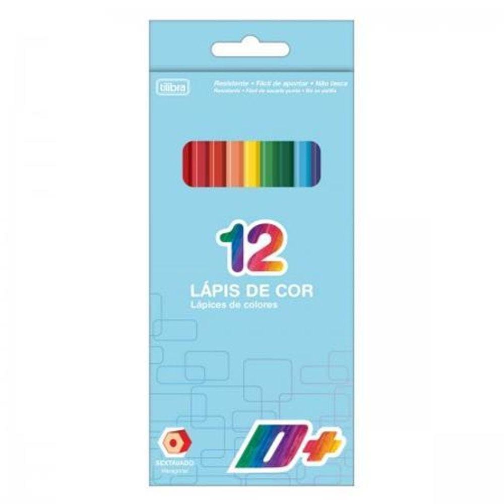 Lápis De Cor 12 Cores D+ Sextavado - Tilibra