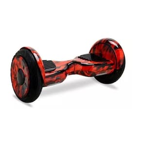 Hoverboard Vermelho Fogo 10 Polegadas Skate Elétrico