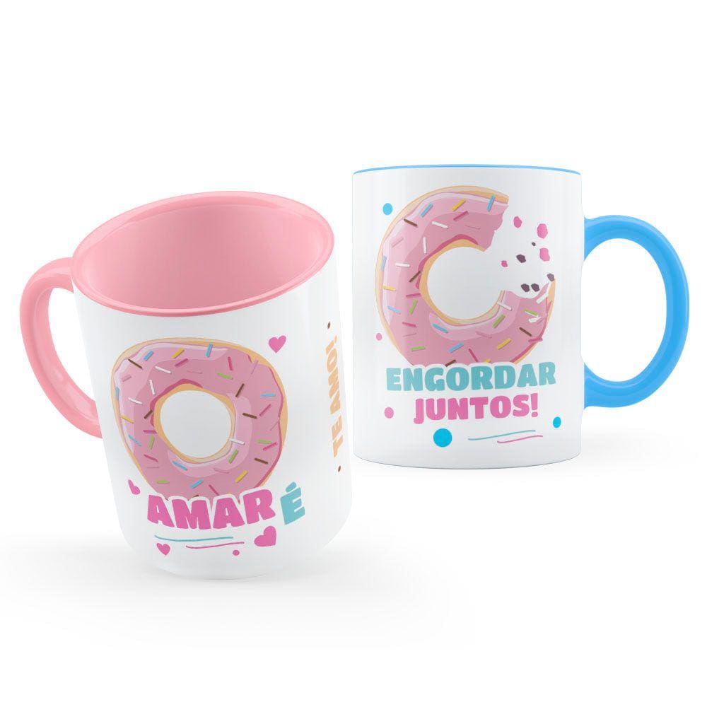 Parzinho de Canecas Amar é Engordar Juntos