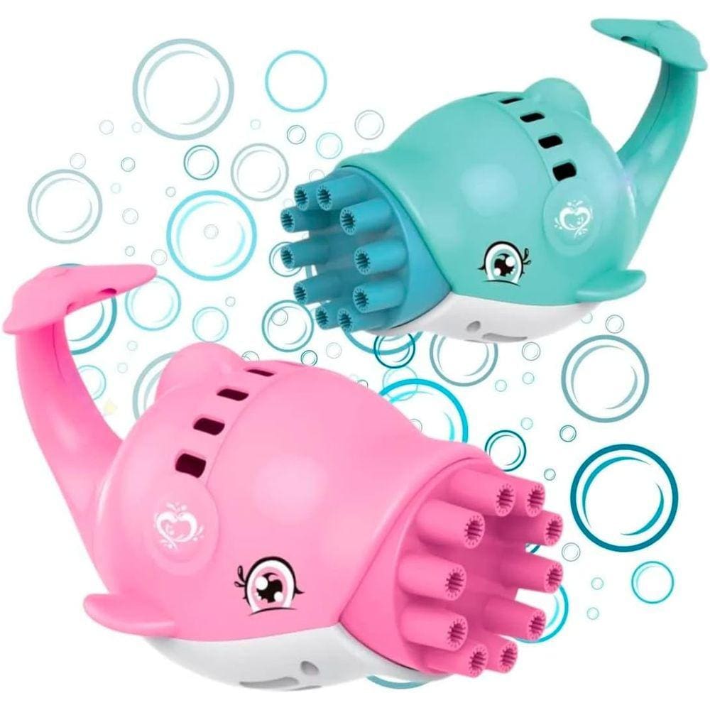 Lança Bolhas De Sabão Golfinho Brinquedo Elétrico Automático