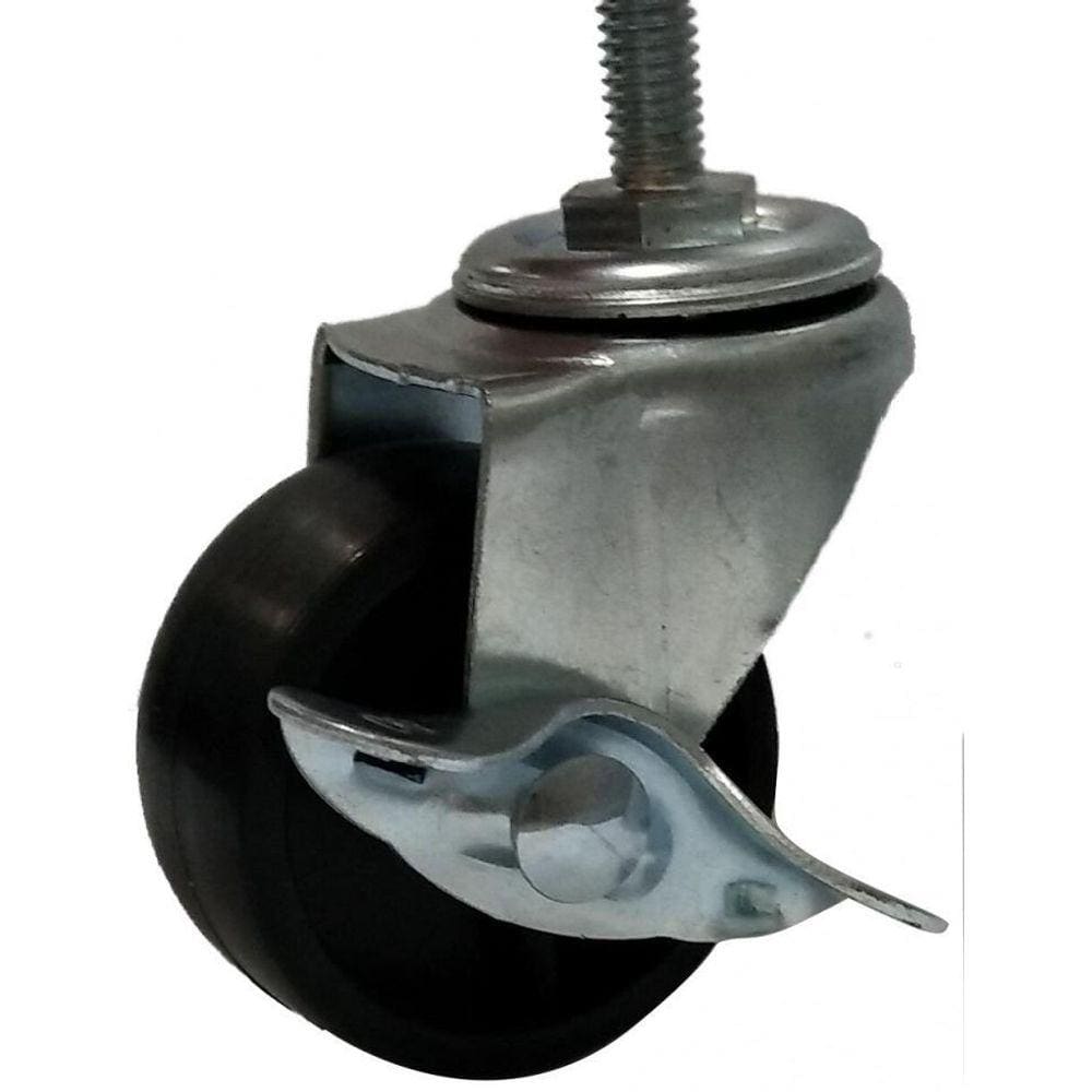 Kit 4 Rodízio Giratório Pp Rodinha 50Mm 120Kg