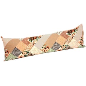 Fronha Para Travesseiro Corpo Percal 180 Fios Laranja 140x45