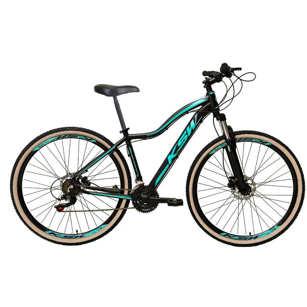 Bicicleta Ksw Mwza Disc M Aro 29 Susp. Dianteira 27 Marchas - Preto/azul