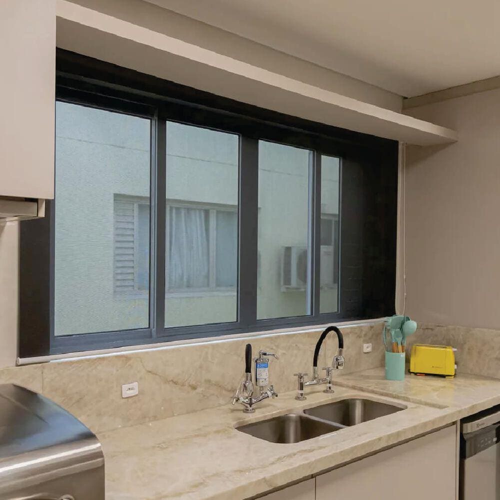 Persiana Rolo Screen 3% Preto - 2,60m x 2,70m