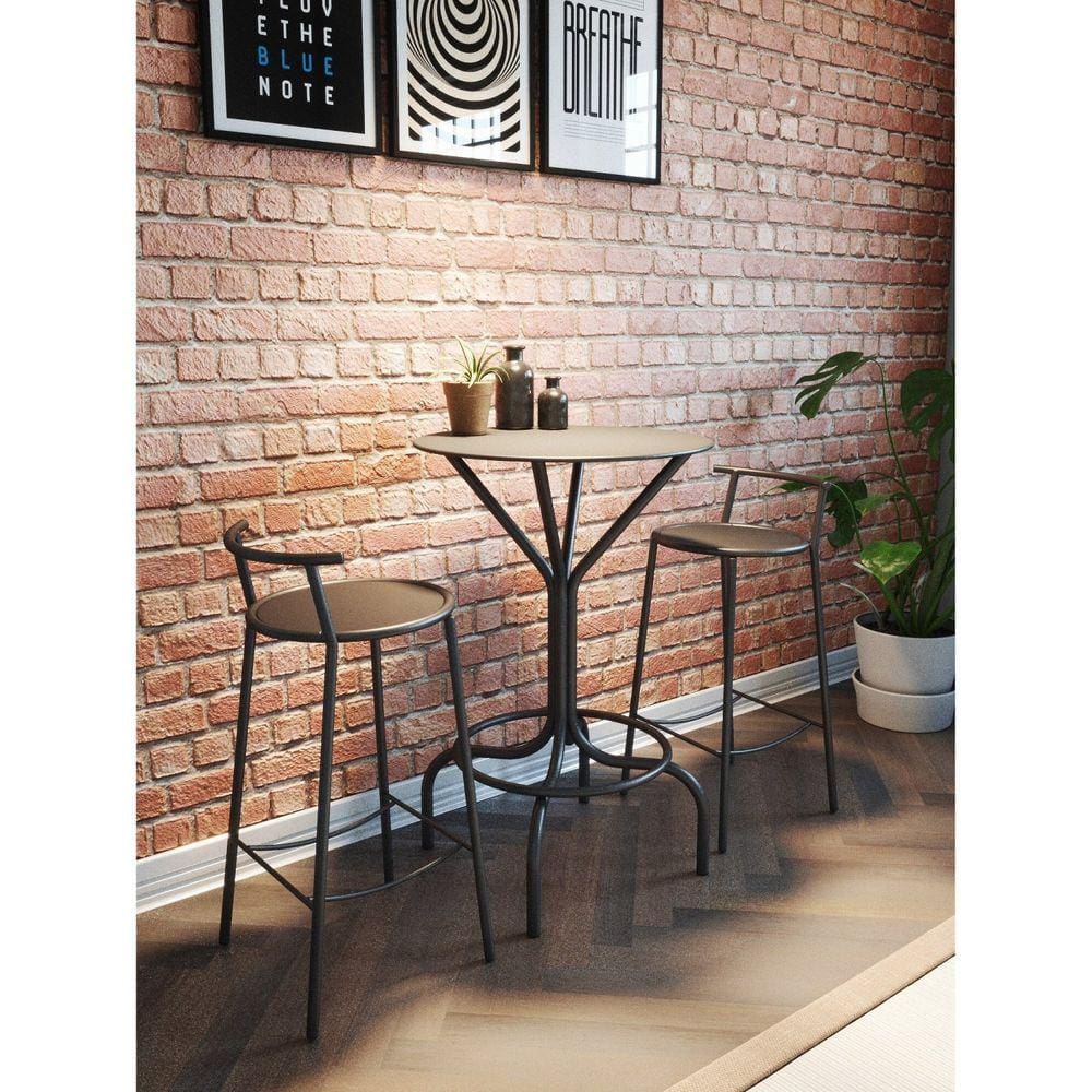 Banqueta Medianeira Preto Fosco