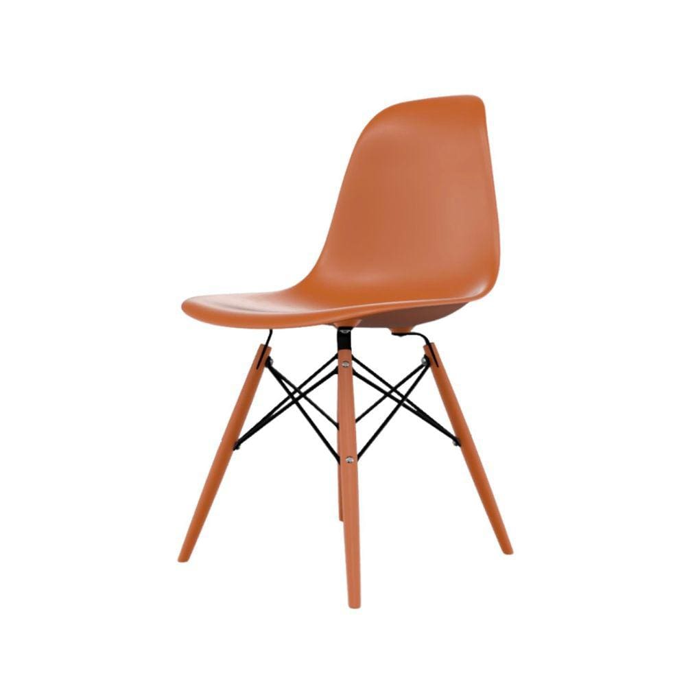 Cadeira para Sala de Estar Eames Pp Dsw Inj Terracota