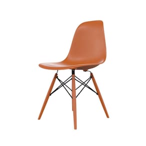 Cadeira para Sala de Estar Eames Pp Dsw Inj Terracota