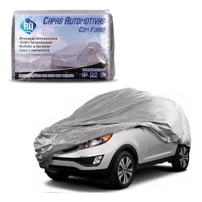 Capa De Carro Alto Suv Big P Impermeável Com Forro Central Cinza Pequena