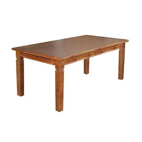 Mesa De Jantar Retangular 160X80Cm Rústica Aurora - Castanho - Marrom