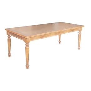 Mesa De Jantar Leonora Retangular 240X100Cm Em Rústica- Natural - Bege