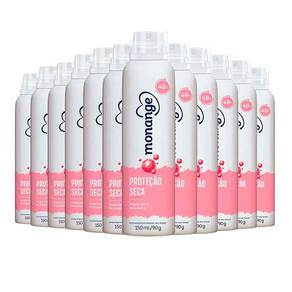Kit Desodorante Aerosol Monange Proteção Seca 90g - 12 unidades