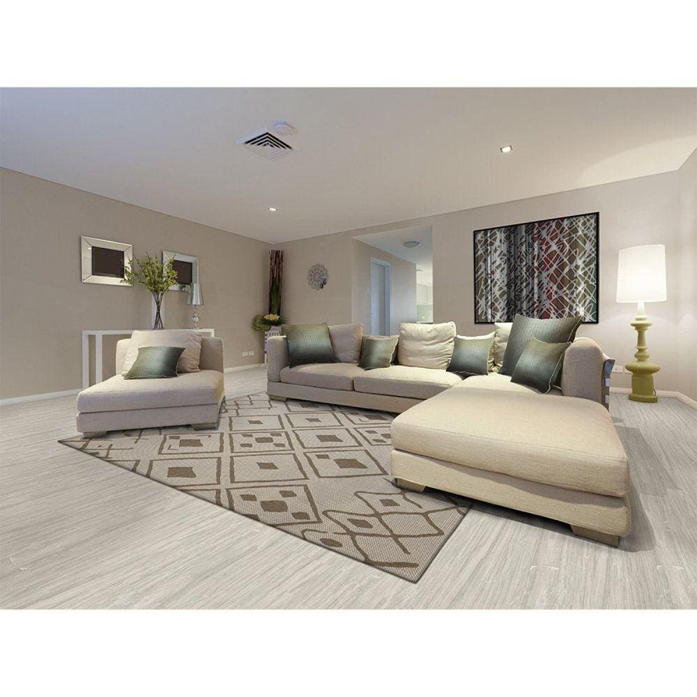 Tapete 192x250cm Serido São Carlos Cream/Taupe 21645A