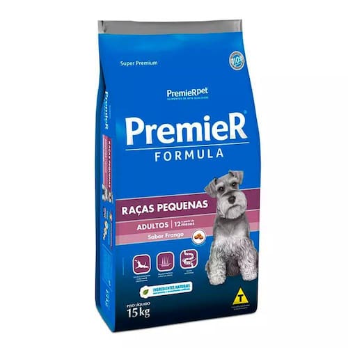 Ração Premier Fórmula Cães Adultos Raças Pequenas Frango - 15Kg - 15 kg