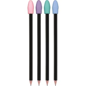 Borracha Ponteira Bazze Cores Pastel