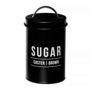 Pote para Açúcar Manhattan em Aço Galvanizado Preto 900 ml POTE177PT - Hauskraft